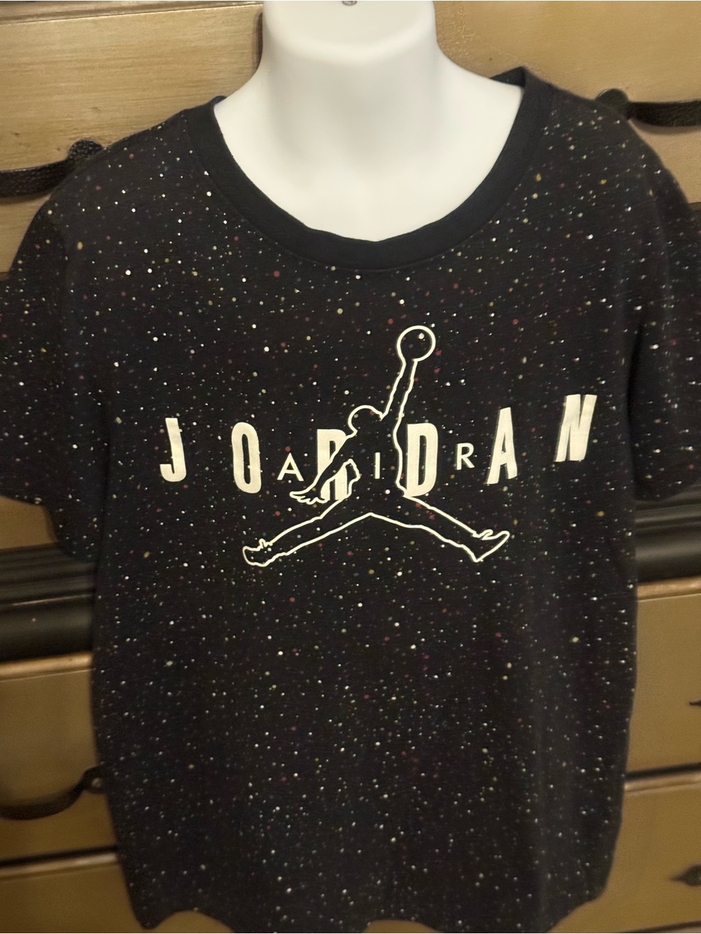 Jordan black Speckled Jumpman Graphic Tee